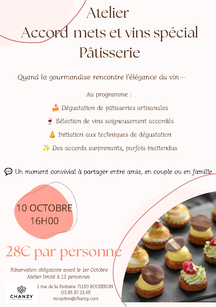 Accords Mets & Vins Spécial Pâtisserie